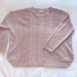 Blush Pink Knit Sweater